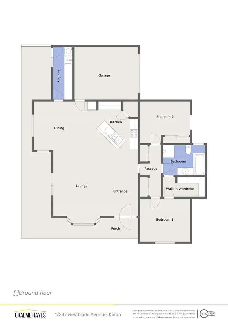 Floorplan of Homely unit listing, 1/237 Westblade Avenue, Kerang VIC 3579