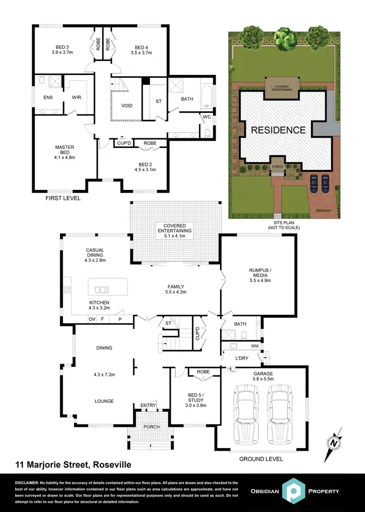 Floorplan of Homely house listing, 11 Marjorie Street, Roseville NSW 2069