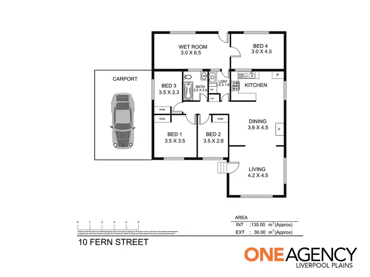 Floorplan of Homely house listing, 10 Fern Street, Quirindi NSW 2343