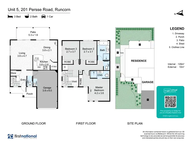 Floorplan of Homely townhouse listing, 5/201-211 Persse Road, Runcorn QLD 4113