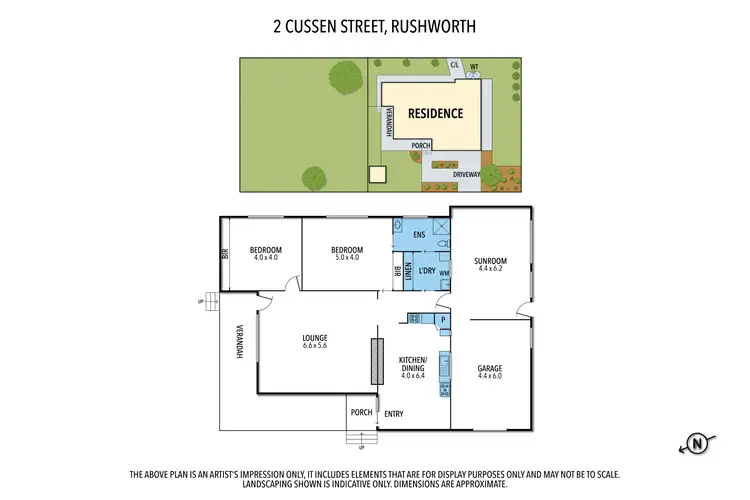 Floorplan of Homely house listing, 2 Cussen Street, Rushworth VIC 3612