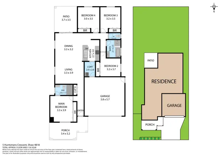 Floorplan of Homely house listing, 5 Huntsmans Crescent, Shaw QLD 4818
