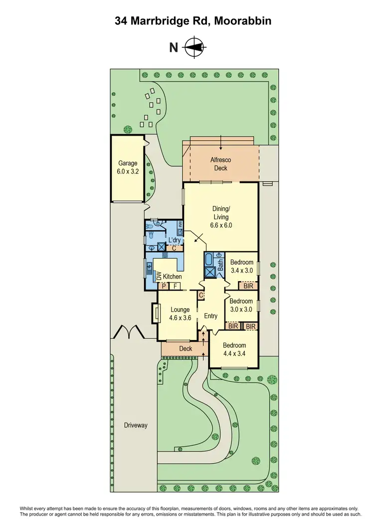 Floorplan of Homely house listing, 34 Marrbridge Road, Moorabbin VIC 3189