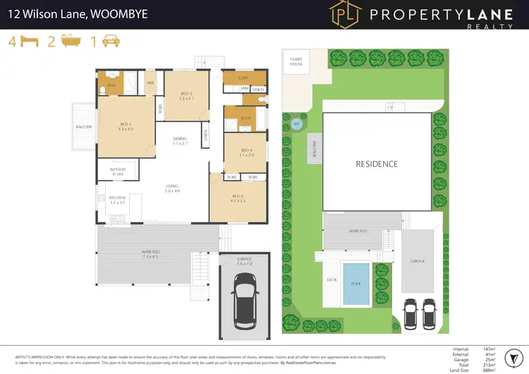 Floorplan of Homely house listing, 12 Wilson Lane, Woombye QLD 4559