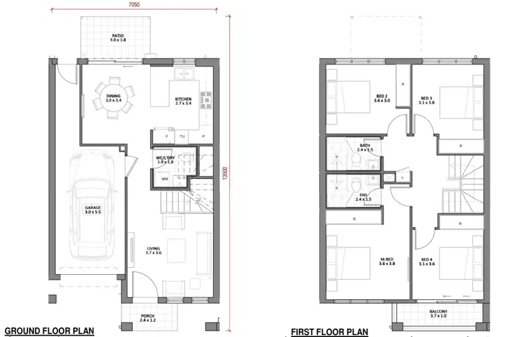 Floorplan of Homely townhouse listing, 137 Ketley Circuit, Marsden Park NSW 2765