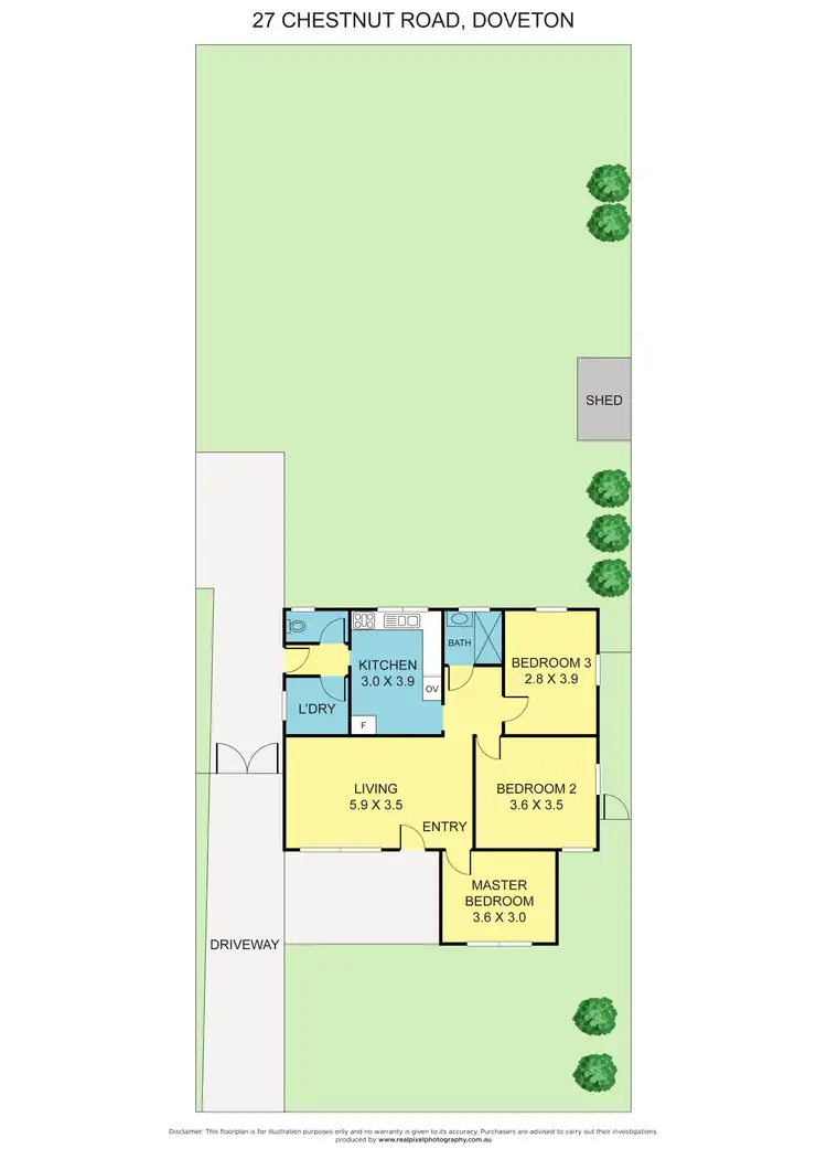 Floorplan of Homely house listing, 27 Chestnut Road, Doveton VIC 3177