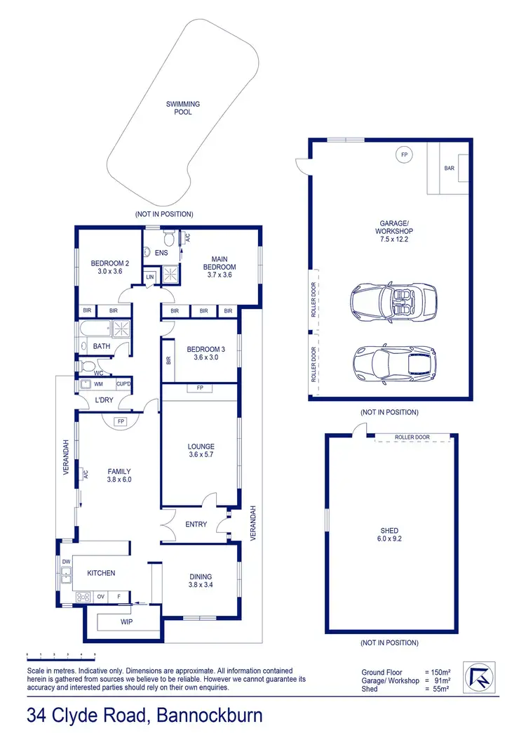 Floorplan of Homely house listing, 34 Clyde Road, Bannockburn VIC 3331