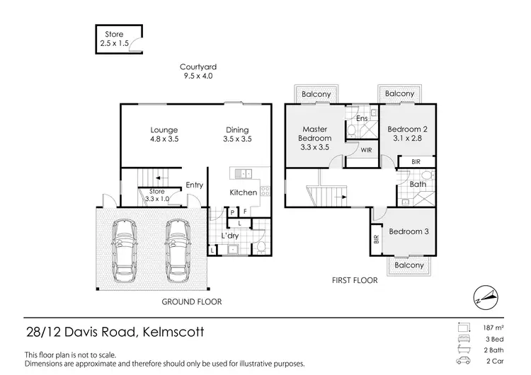 Floorplan of Homely villa listing, 28/12 Davis Road, Kelmscott WA 6111
