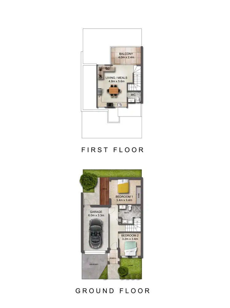 Floorplan of Homely townhouse listing, Address available on request
