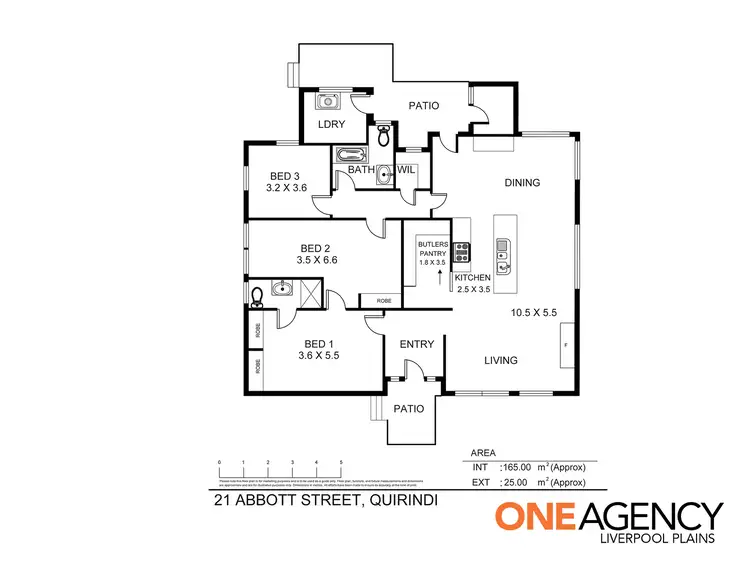 Floorplan of Homely house listing, 21 Abbott Street, Quirindi NSW 2343