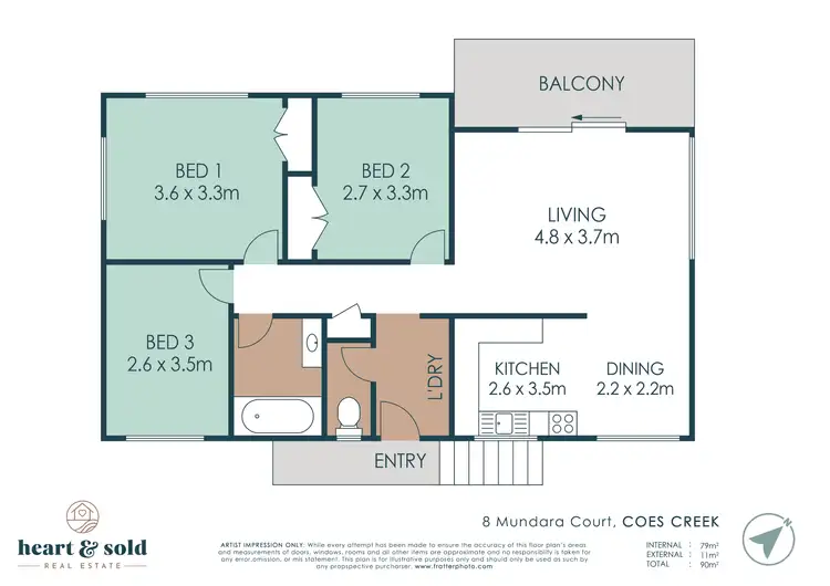 Floorplan of Homely house listing, 8 Mundara Court, Coes Creek QLD 4560
