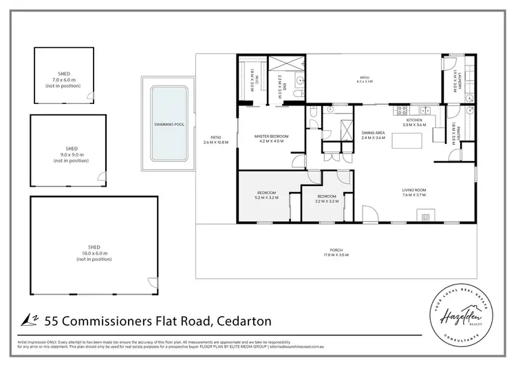 Floorplan of Homely rural property listing, 55 Commissioners Flat Road, Cedarton QLD 4514