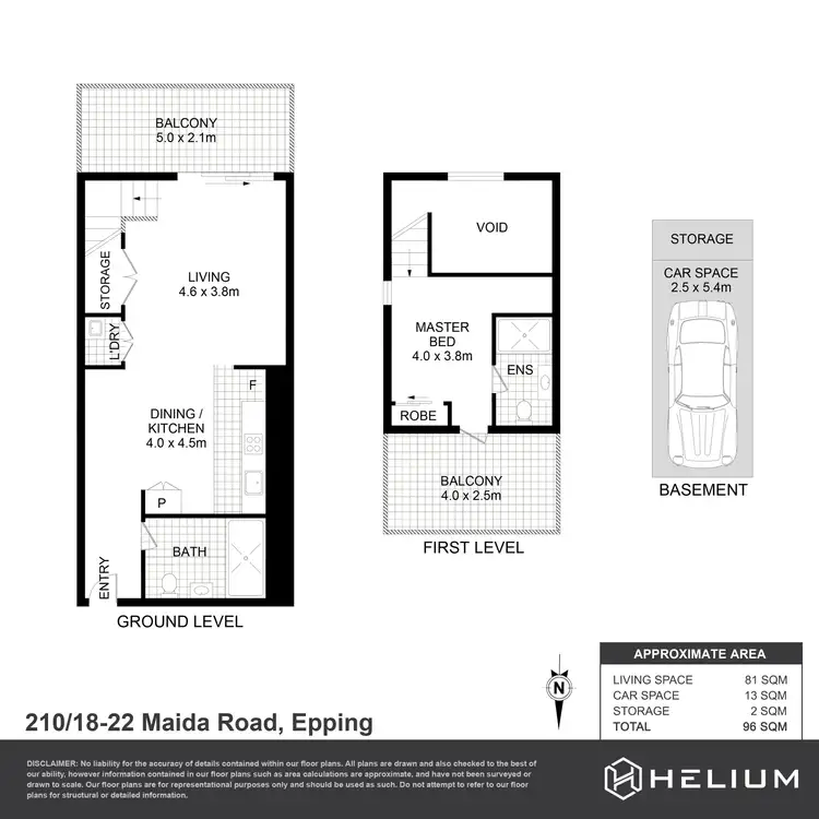 Floorplan of Homely apartment listing, 210/18-22 Maida Road, Epping NSW 2121