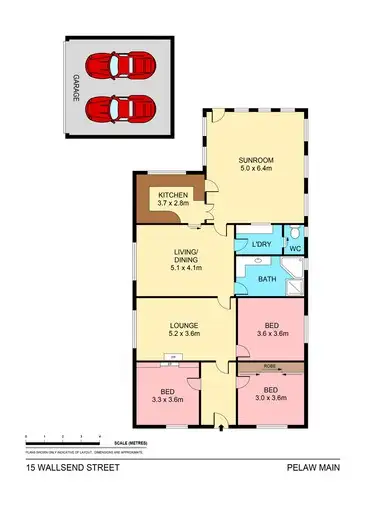 Floorplan of Homely house listing, 15 Wallsend Street, Pelaw Main NSW 2327