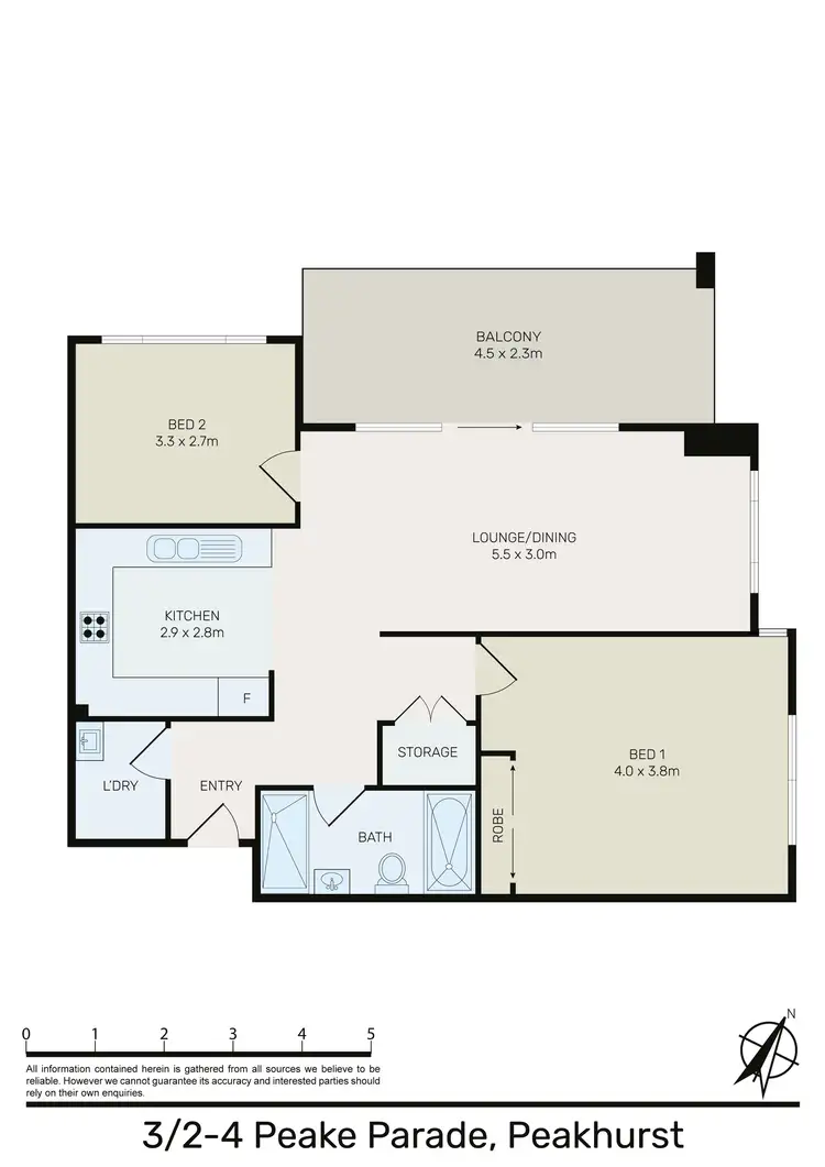 Floorplan of Homely unit listing, 3/2-4 PEAKE PARADE, Peakhurst NSW 2210