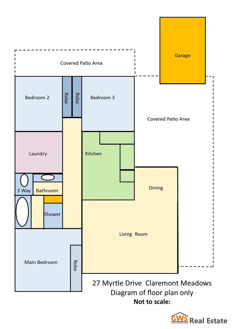 Floorplan of Homely house listing, 27 Myrtle Road, Claremont Meadows NSW 2747
