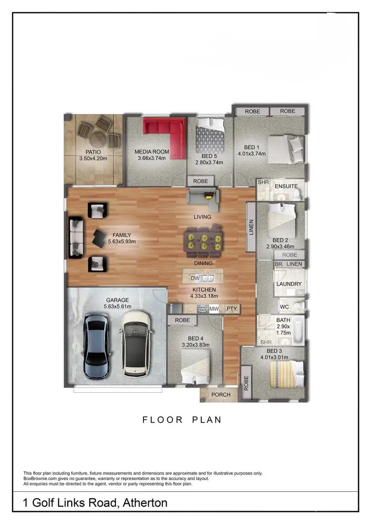 Floorplan of Homely house listing, 1 Golf Links Road, Atherton QLD 4883