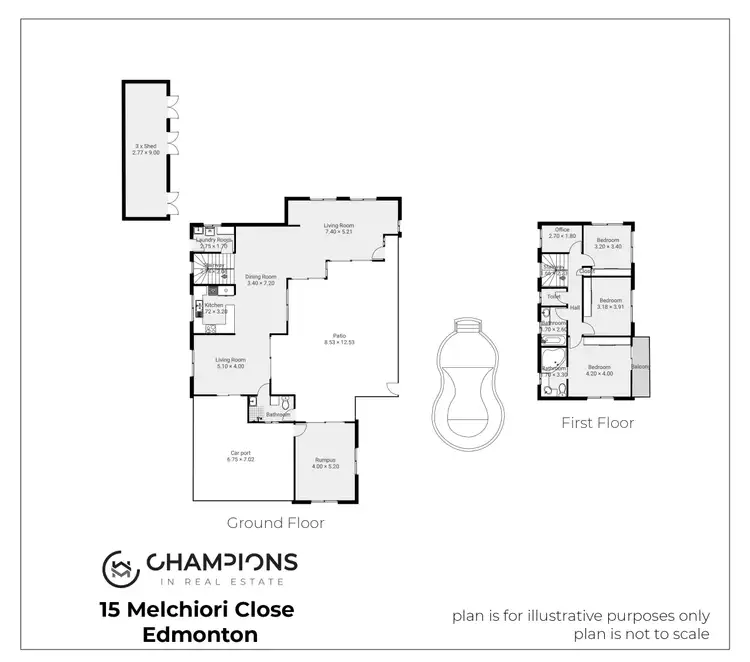 Floorplan of Homely house listing, 15 Melchiori Close, Edmonton QLD 4869