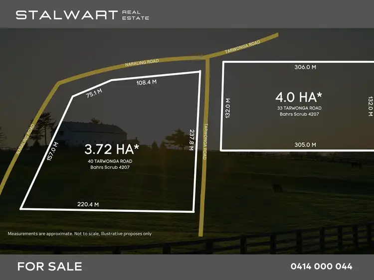 Floorplan of Homely land listing, 33 Tarwonga Road, Bahrs Scrub QLD 4207