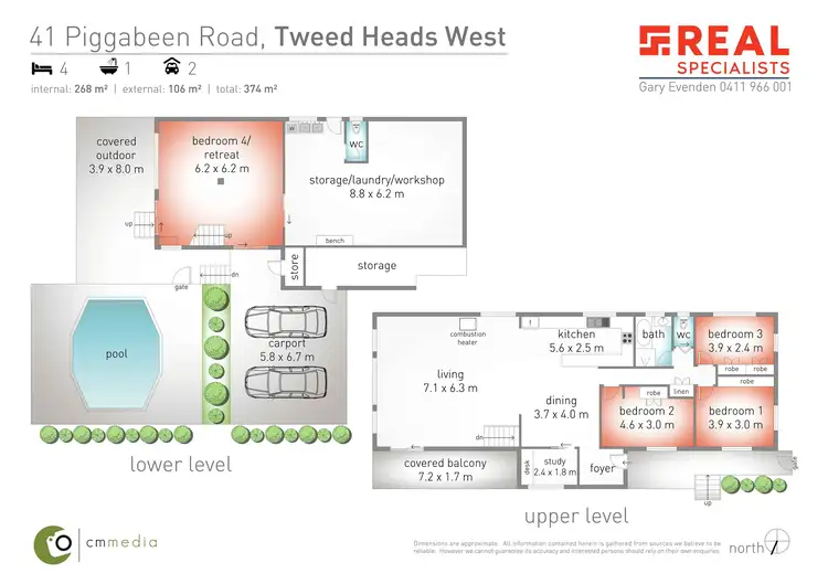Floorplan of Homely house listing, 41 Piggabeen Road, Tweed Heads West NSW 2485