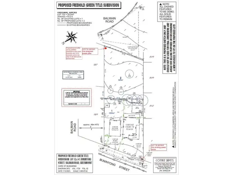 Floorplan of Homely land listing, 41 Balmain Road, Greenmount WA 6056