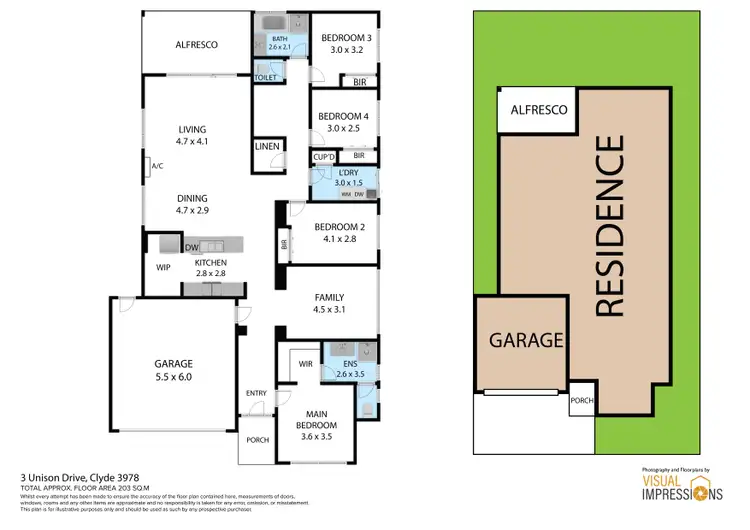 Floorplan of Homely house listing, 3 Unison Drive, Clyde VIC 3978