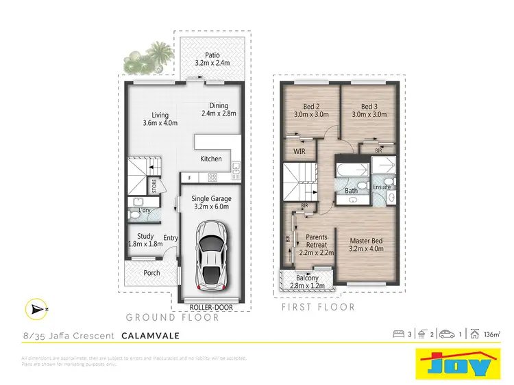 Floorplan of Homely townhouse listing, 8/35 Jaffa Crescent, Calamvale QLD 4116