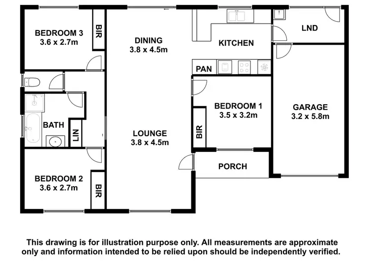 Floorplan of Homely unit listing, 2/97 Sturt Street, Mount Gambier SA 5290