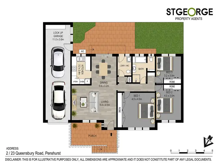 Floorplan of Homely villa listing, 2/23 Queensbury Road, Penshurst NSW 2222
