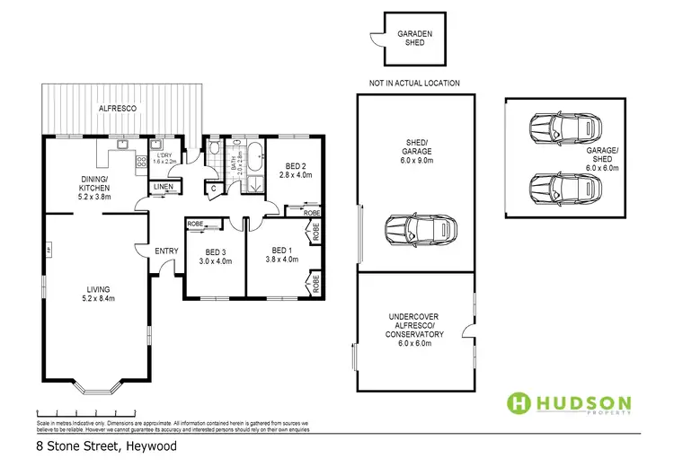 Floorplan of Homely house listing, 8 Stone Street, Heywood VIC 3304