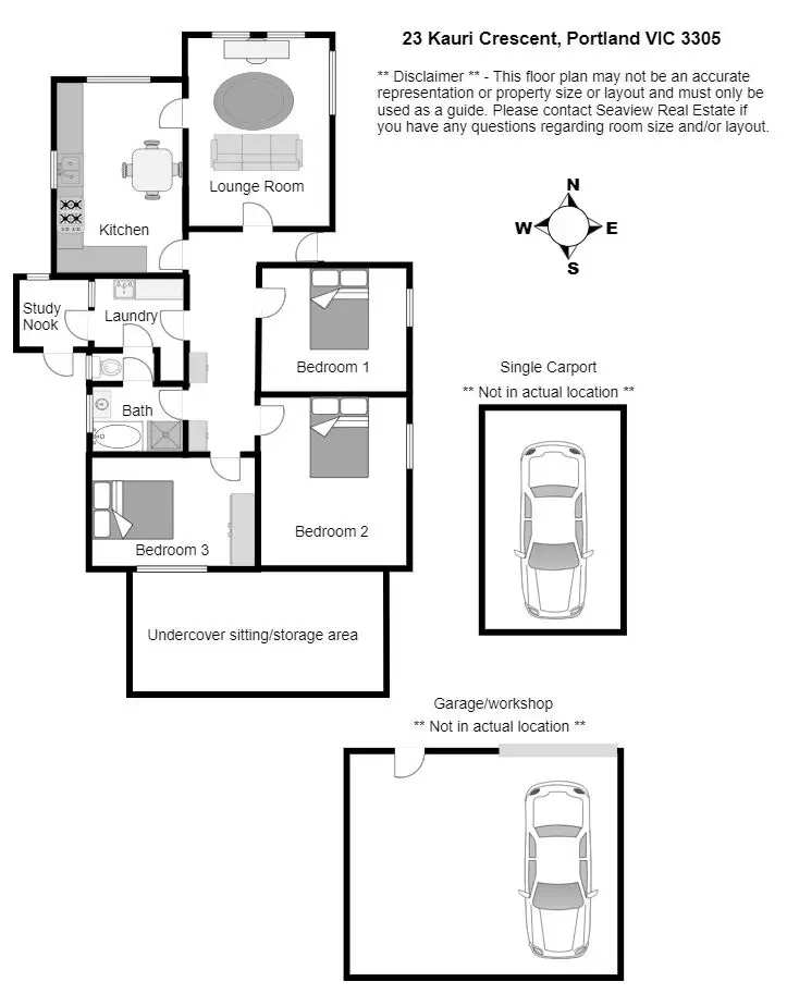 Floorplan of Homely house listing, 23 Kauri Crescent, Portland VIC 3305