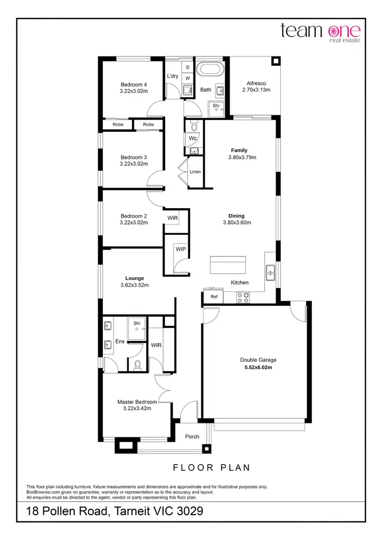 Floorplan of Homely house listing, 18 Pollen Road, Tarneit VIC 3029