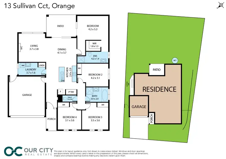Floorplan of Homely house listing, 13 Sullivan Circuit, Orange NSW 2800