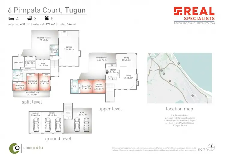 Floorplan of Homely house listing, 6 Pimpala Court, Tugun QLD 4224