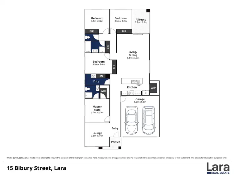 Floorplan of Homely house listing, 15 Bibury Street, Lara VIC 3212