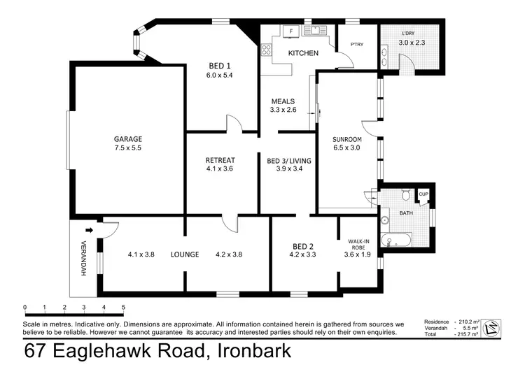 Floorplan of Homely house listing, 67 Eaglehawk Road, Ironbark VIC 3550