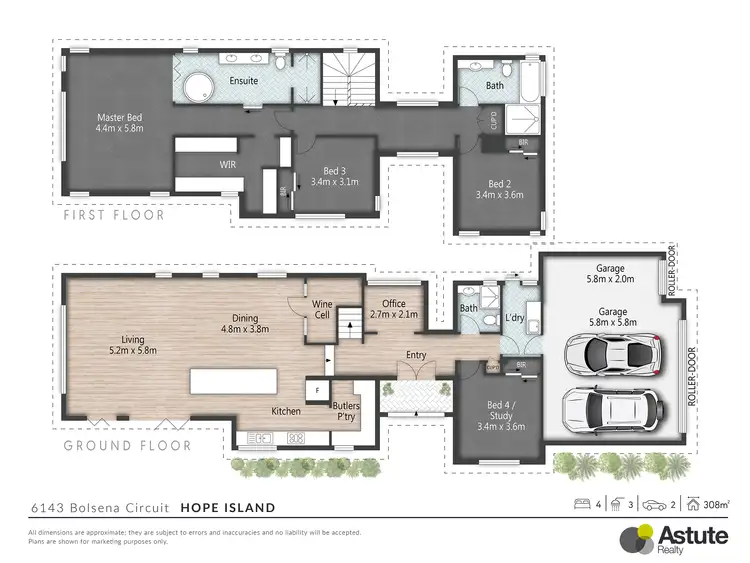 Floorplan of Homely house listing, 6143 Bolsena Circuit, Hope Island QLD 4212