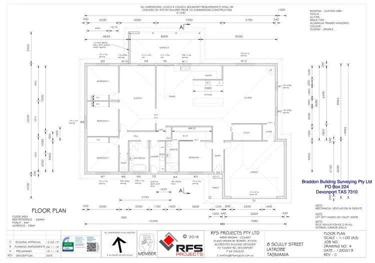 Floorplan of Homely house listing, 8 Scully Street, Latrobe TAS 7307