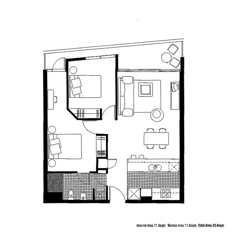 Floorplan of Homely apartment listing, 1706/8 Waterview Walk, Docklands VIC 3008