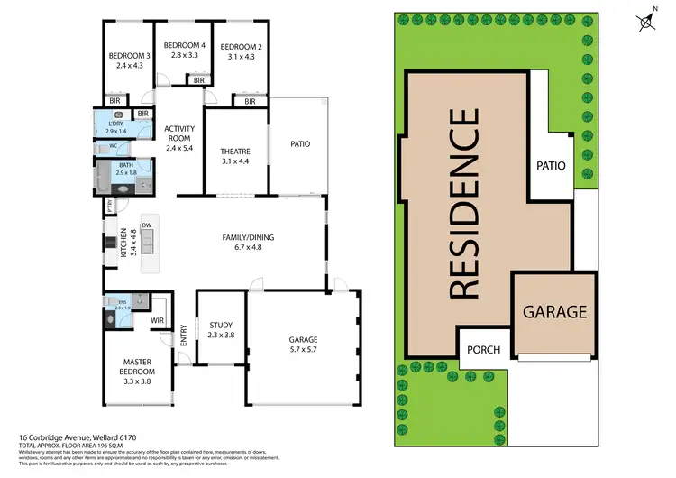 Floorplan of Homely house listing, 16 Corbridge Avenue, Wellard WA 6170