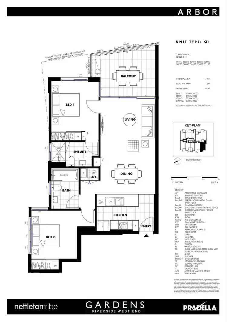 Floorplan of Homely apartment listing, 30308/40 Duncan Street, West End QLD 4101