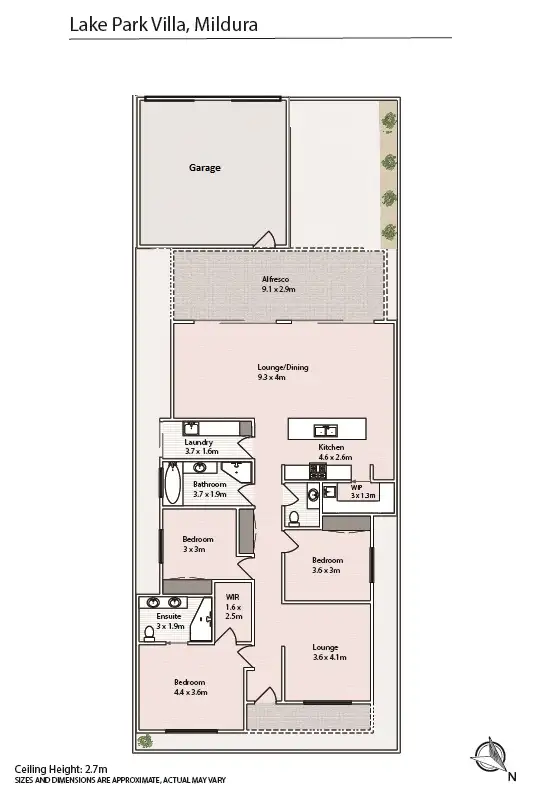 Floorplan of Homely house listing, 67 Sixteenth St, Mildura VIC 3500