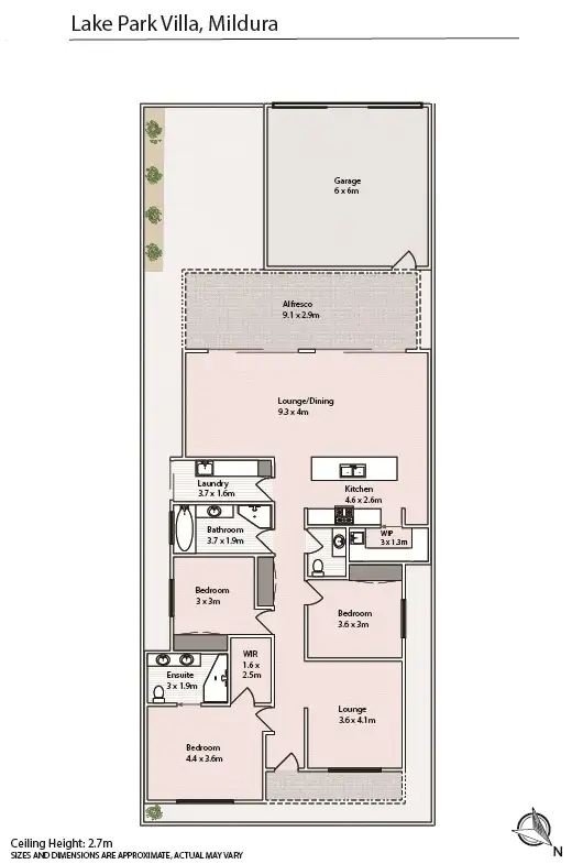 Floorplan of Homely house listing, 65 Sixteenth St, Mildura VIC 3500