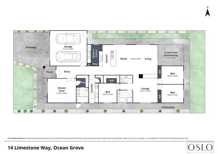 Floorplan of Homely house listing, 14 Limestone Way, Ocean Grove VIC 3226