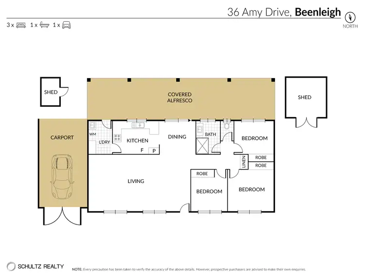 Floorplan of Homely house listing, 36 Amy Drive, Beenleigh QLD 4207