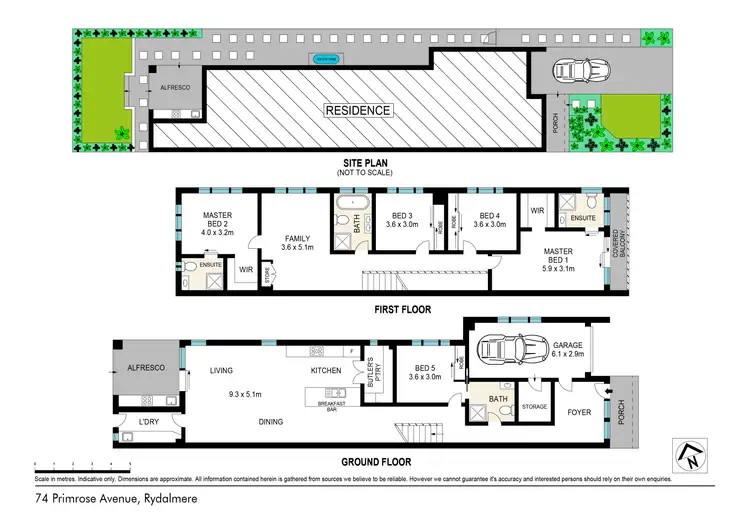 Floorplan of Homely semi-detached listing, 74 Primrose Avenue, Rydalmere NSW 2116