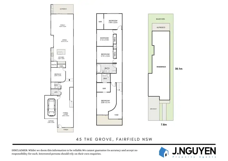 Floorplan of Homely house listing, 45 The Grove, Fairfield NSW 2165