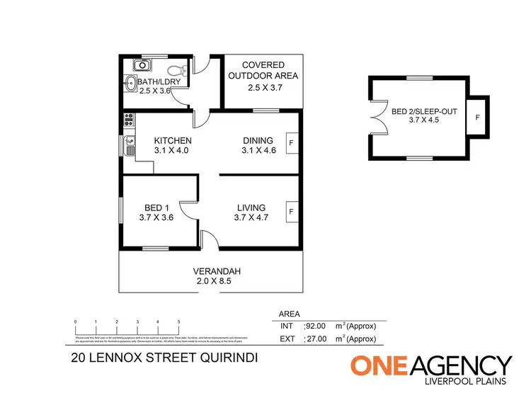 Floorplan of Homely house listing, 20 Lennox Street, Quirindi NSW 2343