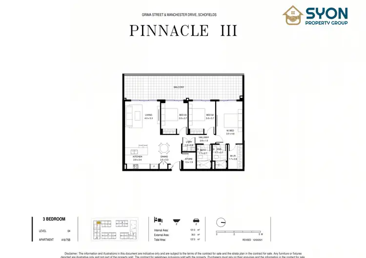 Floorplan of Homely apartment listing, 418/75B Grima Street, Schofields NSW 2762