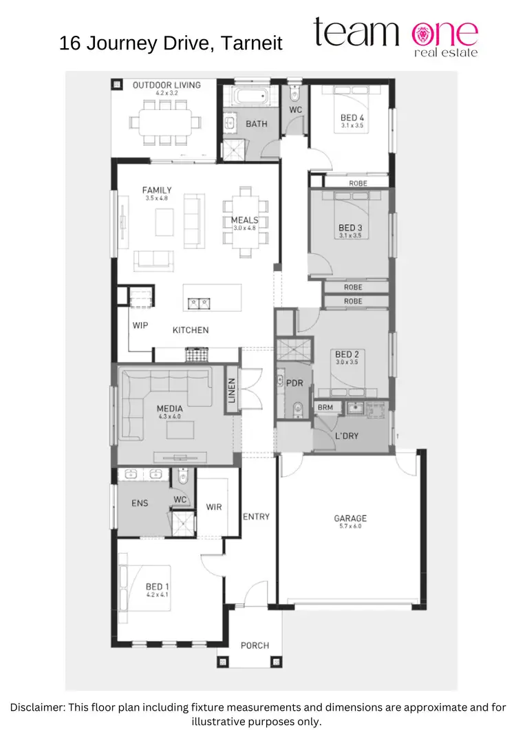 Floorplan of Homely house listing, 16 Journey Dr, Tarneit VIC 3029
